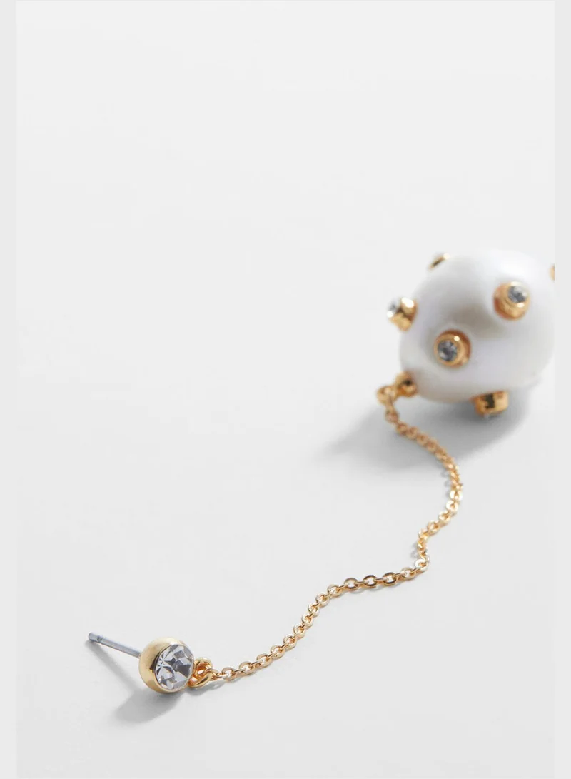 MANGO Gloria Drop Earrings