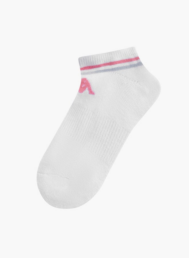 Kappa Logo Print Half Terry Ankle Length Socks - Set of 5  - Image 2