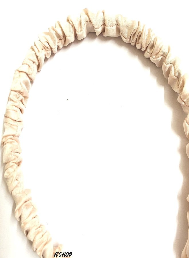 A'SHOP Satin Headband For Girls & Women (Peach) - Image 2