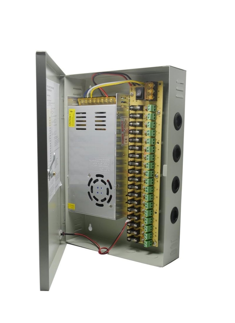 Generic 12V DC 18 Channel 360W 30A Single Fuses Power Supply Box for CCTV Camera LED Strip Light and More  - Image 5