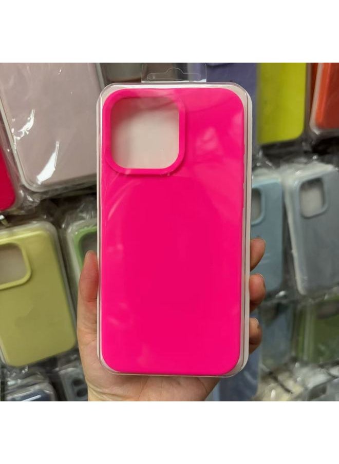 Generic - Liquid Silicone All-inclusive Large Hole Mobile Phone Case For Apple IPhone16Promax15 14 13 Mobile Phone Case-Color:Firefly Rose-Applicable Model:IP 14Pro - Image 1
