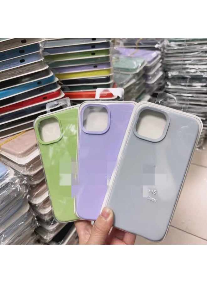 Generic - Liquid Silicone All-inclusive Large Hole Mobile Phone Case For Apple IPhone16Promax15 14 13 Mobile Phone Case-Color:Firefly Rose-Applicable Model:IP 14Pro - Image 1