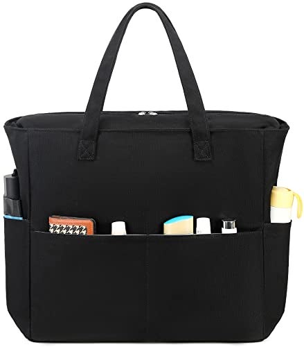 LEDAOU Beach Bag Waterproof Sandproof Women Tote Bag Pool Bag with Zipper for Gym Grocery Travel with Wet Pocket - Image 1