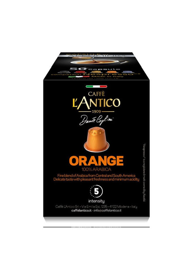 L'Antico Orange Limited 100% Arabica Aluminium Capsules - 50 pcs - 275 grams