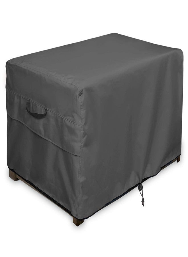 ULTCOVER Patio Deck Box Storage Bench Cover - Waterproof Outdoor Rectangular Fire Pit Table Covers 44 x 28 inch, Black - Image 1