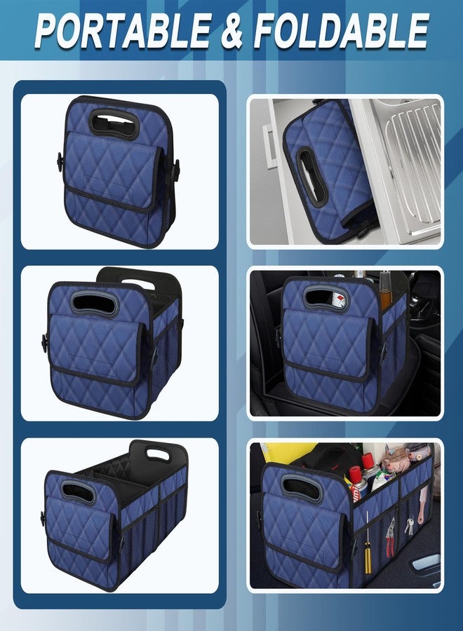 Deosk Car Trunk Organzier and Storage with 6 Big Pocket,Car Accessories for Women/Men 70L Waterproof Polyester Trunk Organzier for Car/SUV/Minivan/Truck(Large, Navy Blue) - Image 4