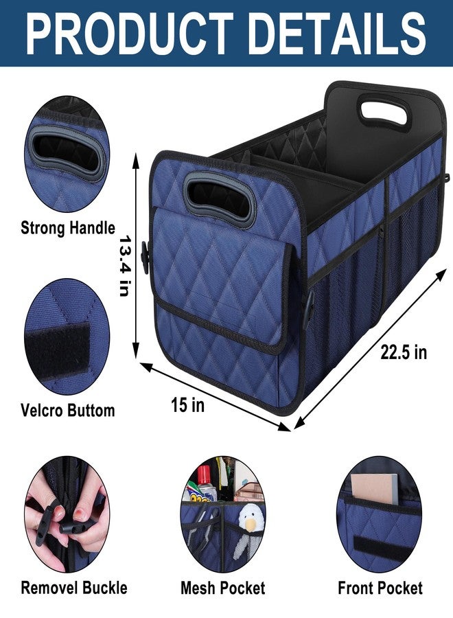 Deosk Car Trunk Organzier and Storage with 6 Big Pocket,Car Accessories for Women/Men 70L Waterproof Polyester Trunk Organzier for Car/SUV/Minivan/Truck(Large, Navy Blue) - Image 5