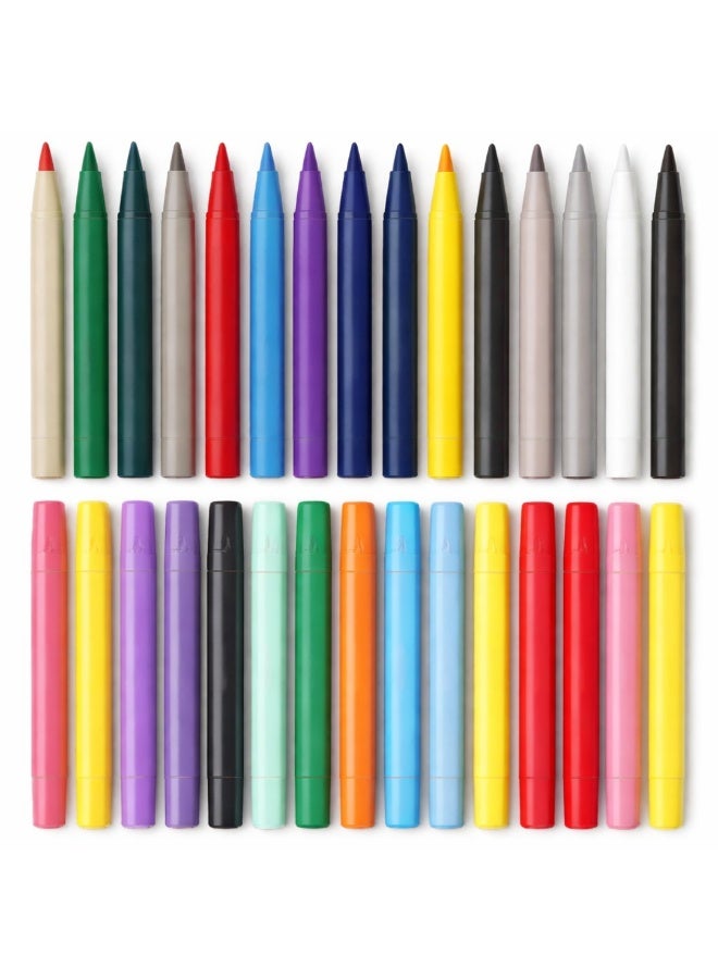 48 Colors Acrylic Paint Marker Set, Dual Tip Paint Pens, Art Markers for Rock Painting, Wood, Canvas, Ceramic, Glass & Fabric – Permanent Acrylic Paint Pens for Kids, Artists, DIY Crafts, School Projects, Drawing & Coloring Supplies - Image 1