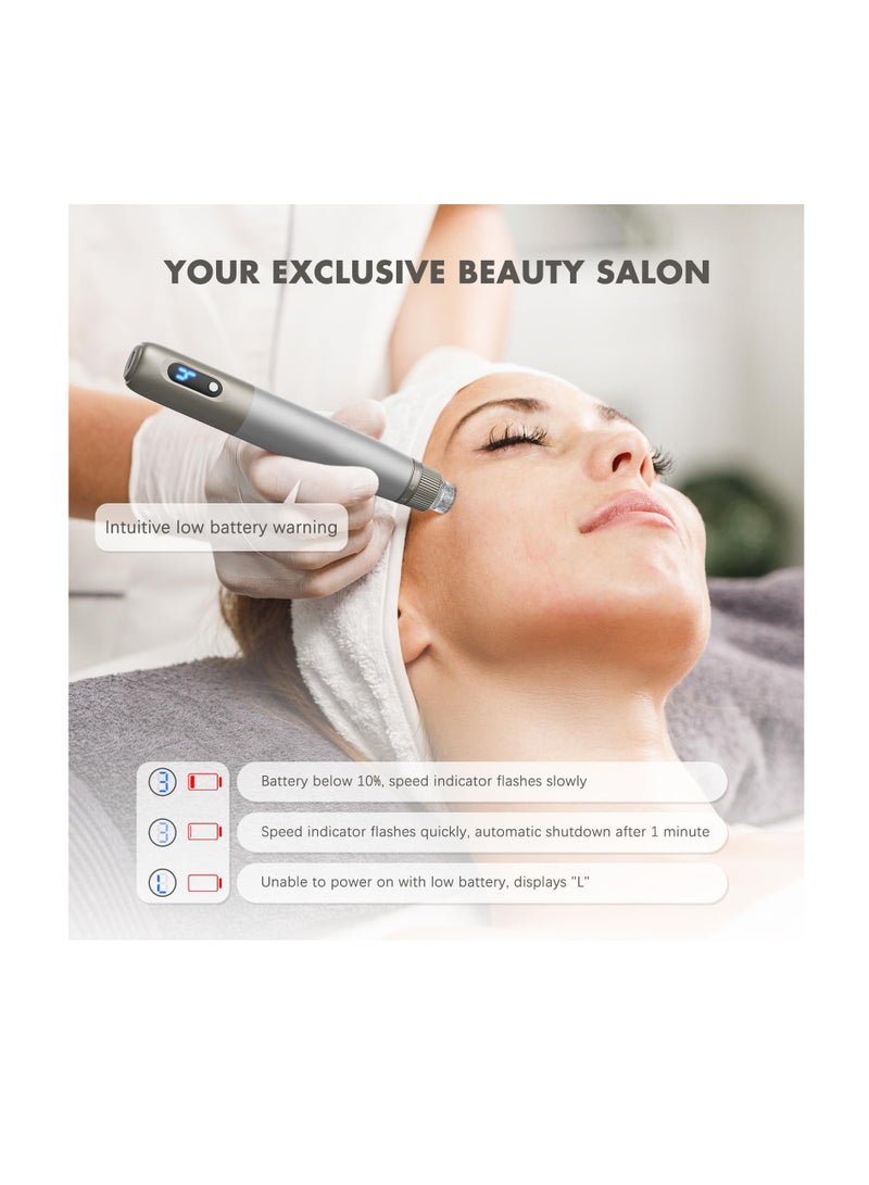 KASTWAVE Microneedling Pen, Professional Automatic Serum Wireless Microneedling With 12 Pins Cartridges, Skinpen, Auto Pen, Microneedle Pen For Face And Body - Image 3