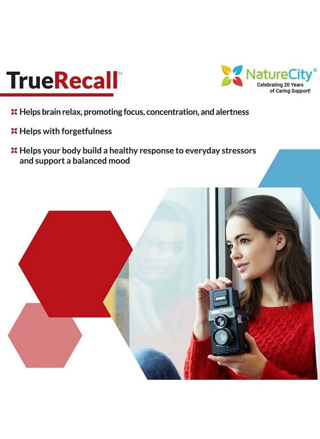 NatureCity - True Recall Brain & Memory Support Supplement 60 Capsules - Image 1