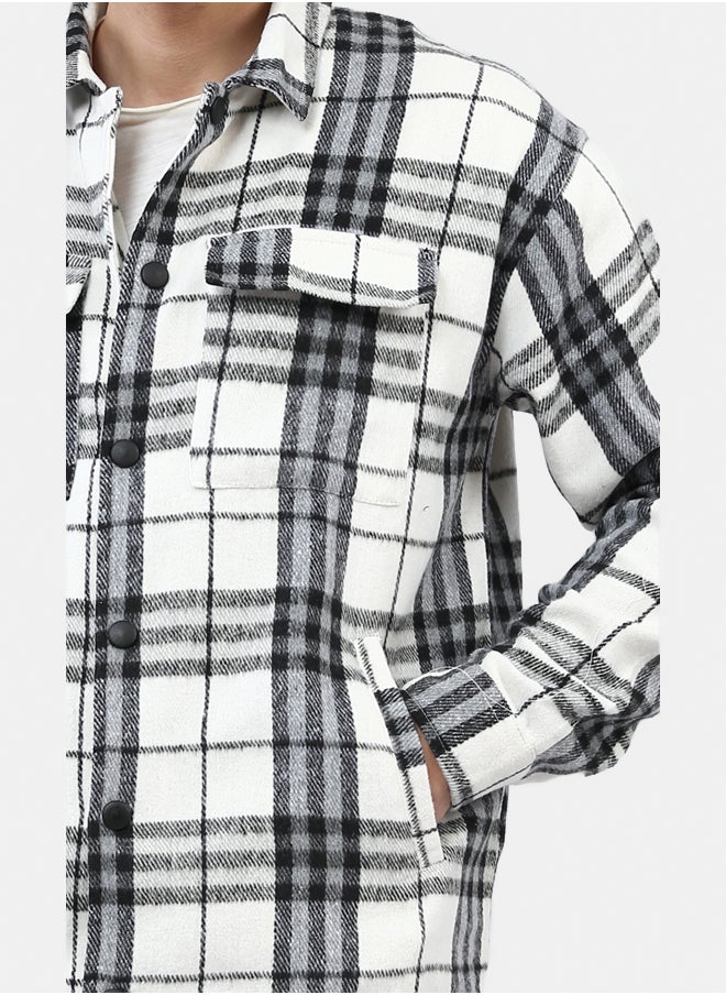 RAVIN Full Buttoned Plaids Heavy Winter Shirt  - Image 4