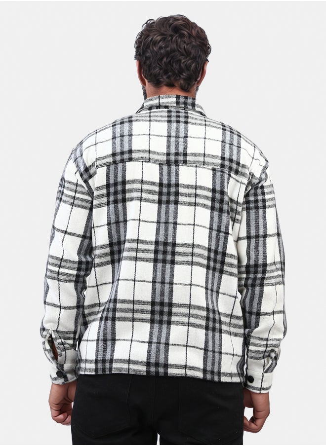 RAVIN Full Buttoned Plaids Heavy Winter Shirt  - Image 3