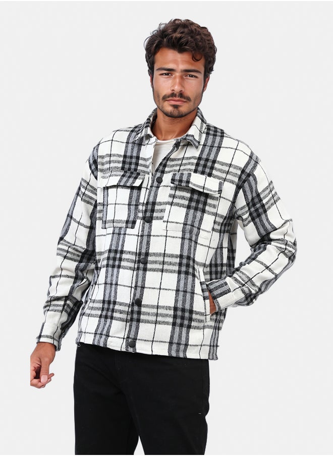 RAVIN Full Buttoned Plaids Heavy Winter Shirt  - Image 2