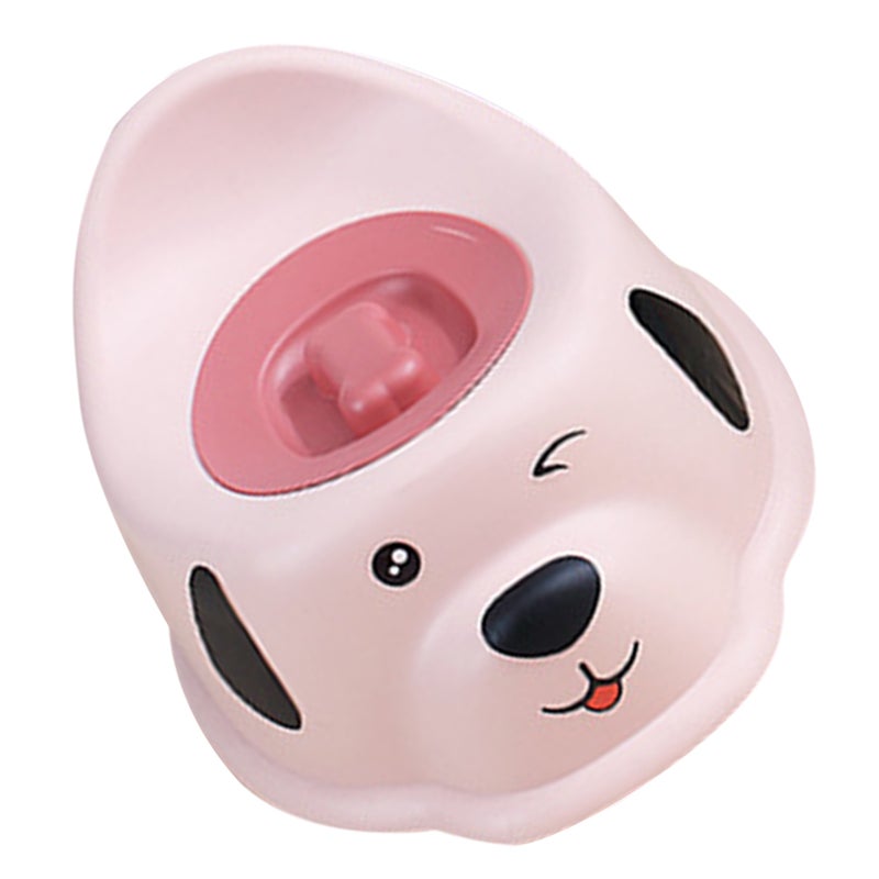 Baby Potty Training Toilet Portable Toddler Potty Training Seat With Splashes Guard Cute Puppy Pattern Potty Chair With For Kids And Infant For Home Bathroom - Image 5