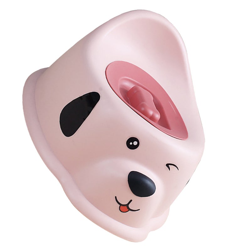 Baby Potty Training Toilet Portable Toddler Potty Training Seat With Splashes Guard Cute Puppy Pattern Potty Chair With For Kids And Infant For Home Bathroom - Image 4