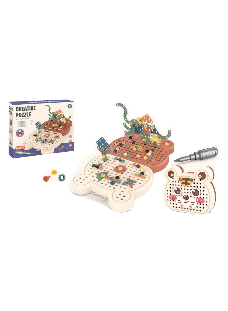 FAMILY Creative Educational Puzzle Toy   160 PCS 23-2465317  - Image 3