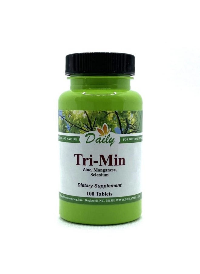 Daily Manufacturing Daily Manufacturing Tri-Min (Manganese, Selenium & Zinc Amino Acid Chelates) 100 Tablets  - Image 1