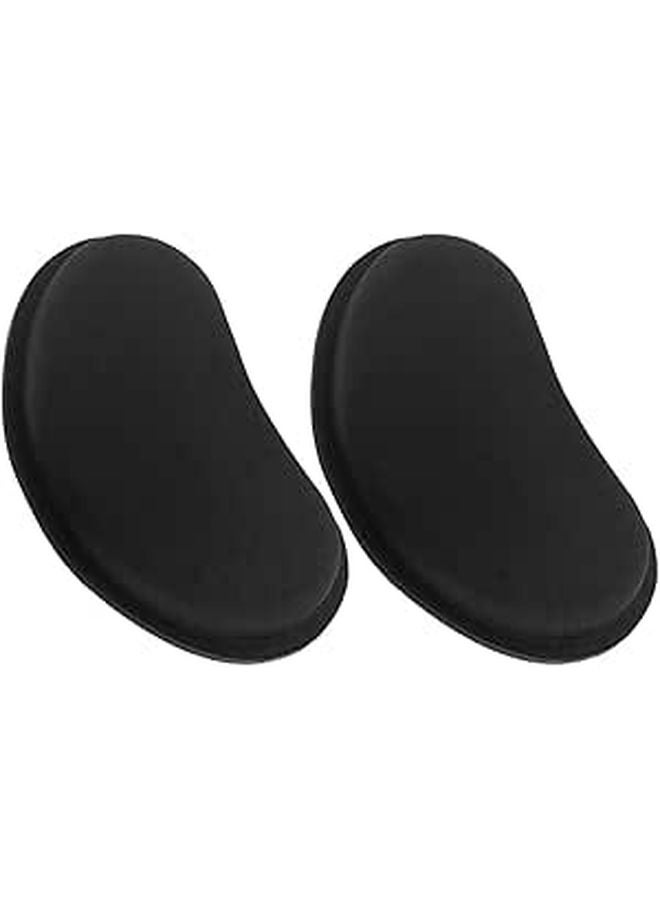 Black Eva Mouse Wrist Rest Pad 2 Pack Ergonomic Hand Support for Office Gaming Desktop Laptop - Image 1