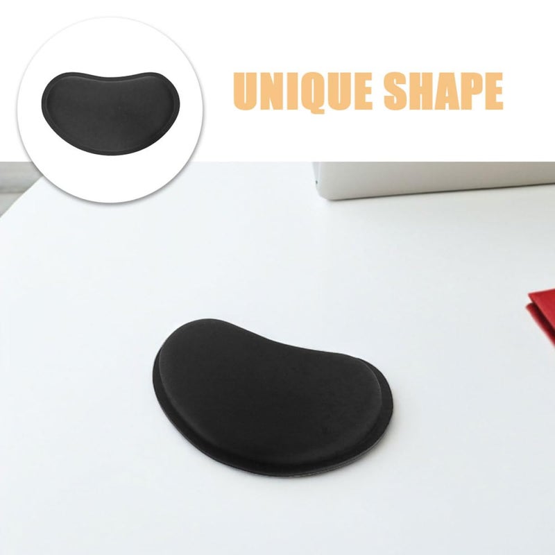 Black Eva Mouse Wrist Rest Pad 2 Pack Ergonomic Hand Support for Office Gaming Desktop Laptop - Image 4