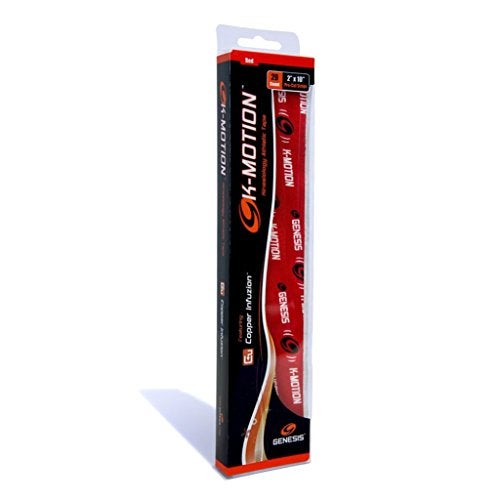 Genesis K-Motion Tape with Copper Infuzion- Red Pre-Cut Pack - Image 1