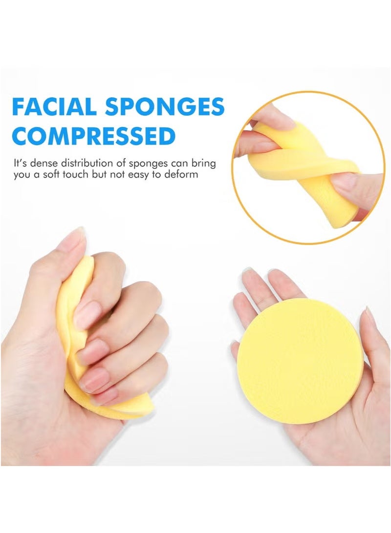 50-Piece Cellulose Cleaning Sponge Set Facial cleaning Sponge Compression Make Up Removal - Image 3