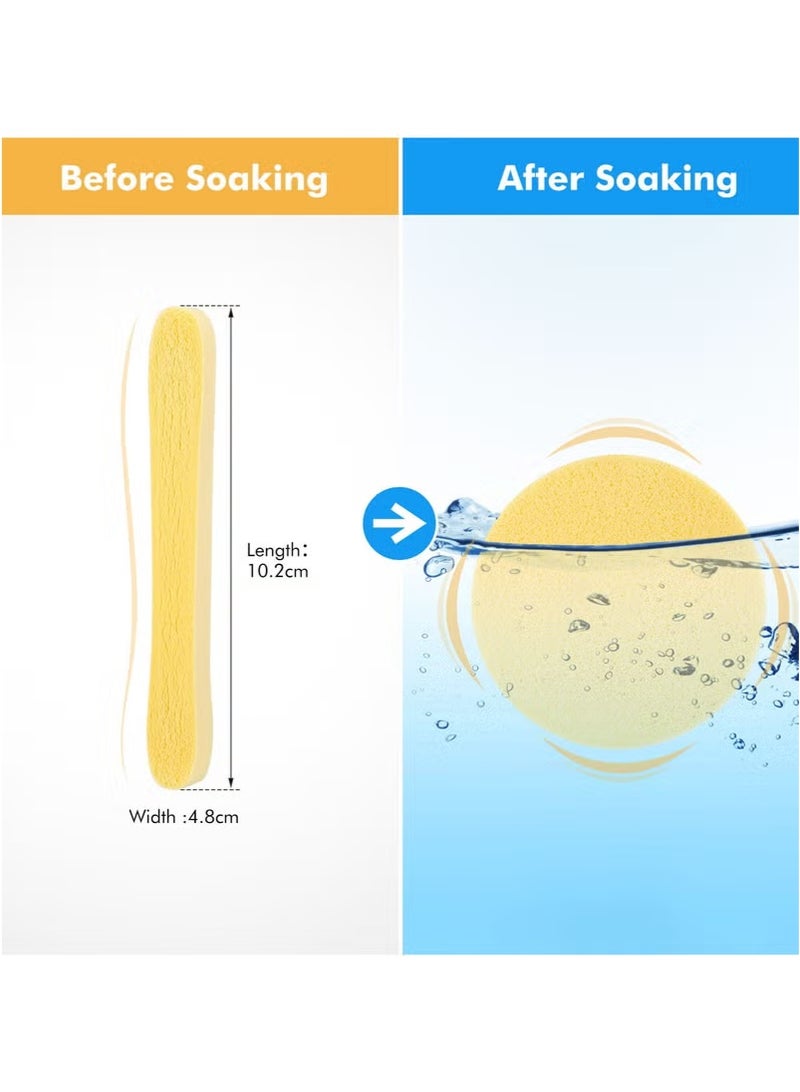 50-Piece Cellulose Cleaning Sponge Set Facial cleaning Sponge Compression Make Up Removal - Image 2