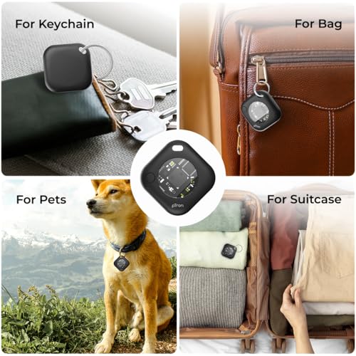 pTron TagNet X1 for iPhone/iOS Users, Works with Apple Find My Network, MFi, Anti-Lost & Loud 80dB Buzzer Alert, No SIM Needed, Item Finder for Keys, Wallets, Bags, 1-Year Battery (Black) - Image 5