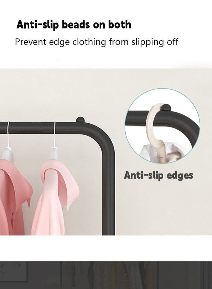 dida-cosmos Freestanding Hanger Double Pole Multi-functional Bedroom Clothing Rack, White ‎56 x 110 x 150 cm - Image 5