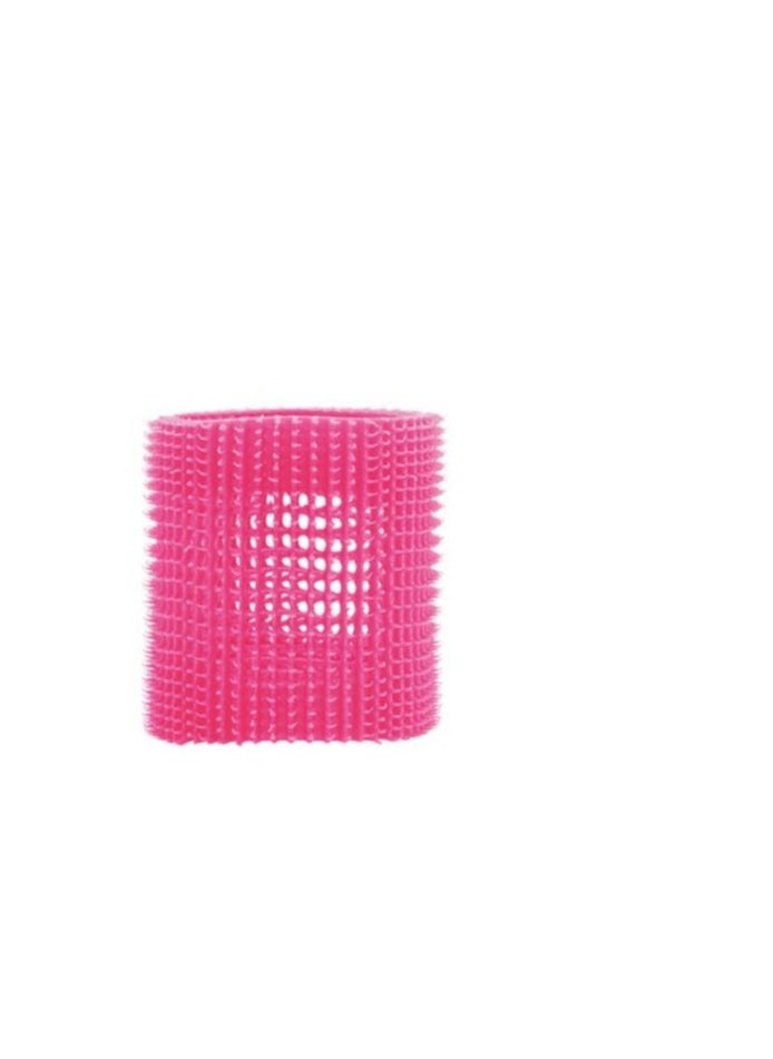 EUROSTIL - EUROSTIL Bag of 4 pcs WITH PINK LOOPS Hair Rollers 65mm Pink - 00025 - Image 1
