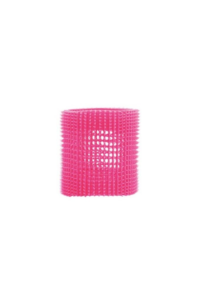 EUROSTIL - EUROSTIL Bag of 4 pcs WITH PINK LOOPS Hair Rollers 65mm Pink - 00025 - Image 1