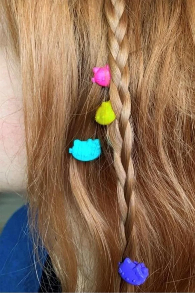 باهلس Women's 20 Colorful Patterned Hair Braiding Bead Ornament