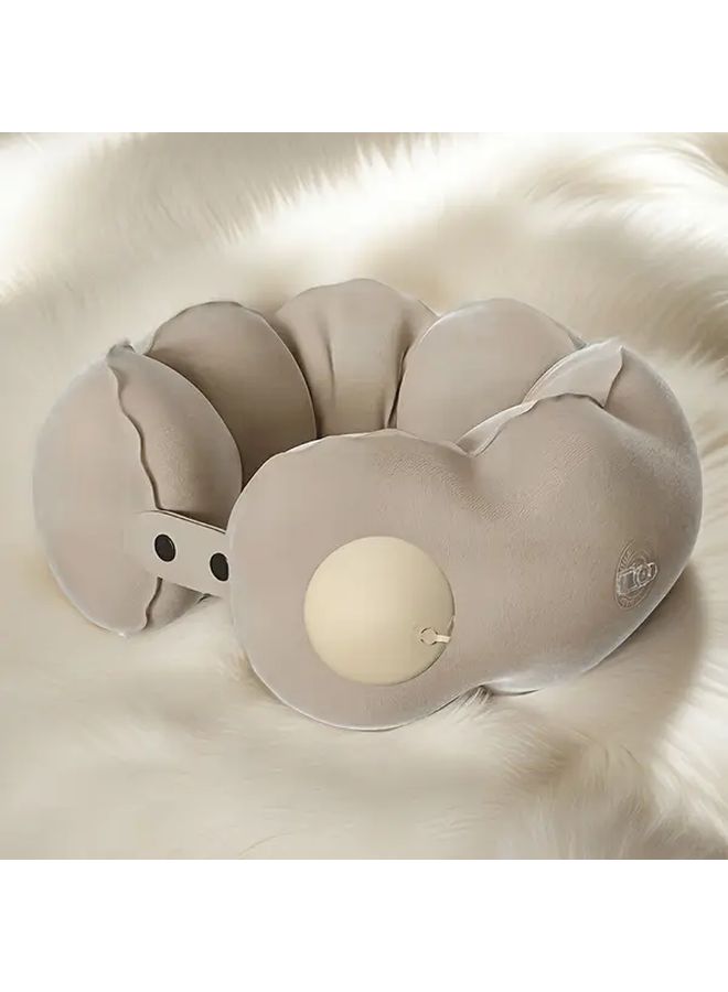 Inflatable U Shaped Travel Pillow For Neck In Car And Airplane Lightweight Portable Design 30 71 Inch Travel Accessories - Image 2