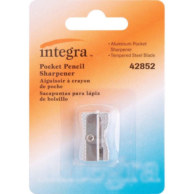 Integra Aluminum Pocket Sharpener, Steel, Silver (ITA42852) - Image 2