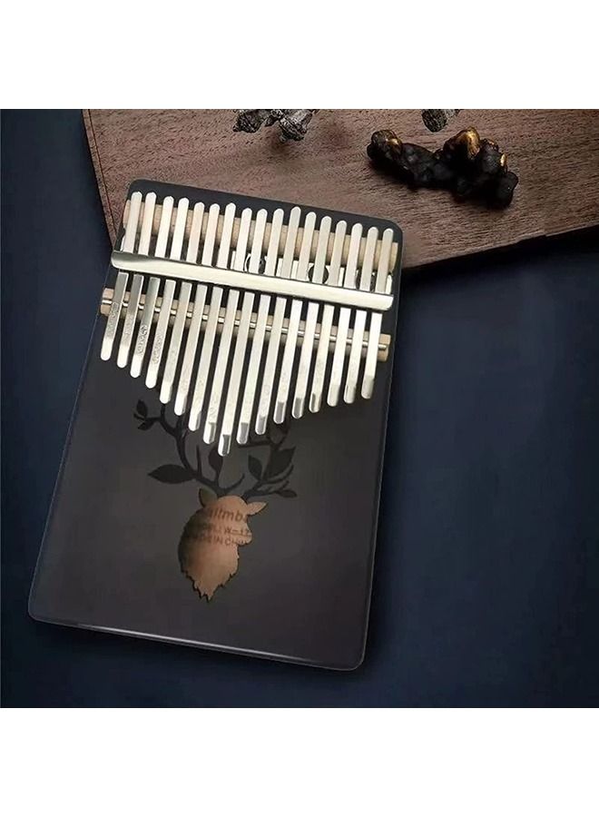 LXX Portable Piano Kalimba 17 Keys Thumb Piano Wood Percussions Keyboard for Birthday Gifts Portable Piano (Color: A1) - Image 2
