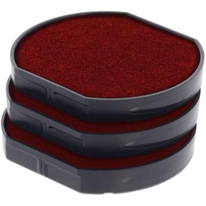 Trodat Replacement Ink Cartridge 6/46050 - Pack of 3 Color red
