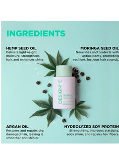 Design.ME GLOSS.ME Hydrating Conditioner by DESIGNME | Hemp & Argan Oil Conditioner for Damaged Hair | Conditioner for Colored Hair Adds Softness & Shine | Straight/Curly Hair Conditioner for Dry Hair  - Image 3