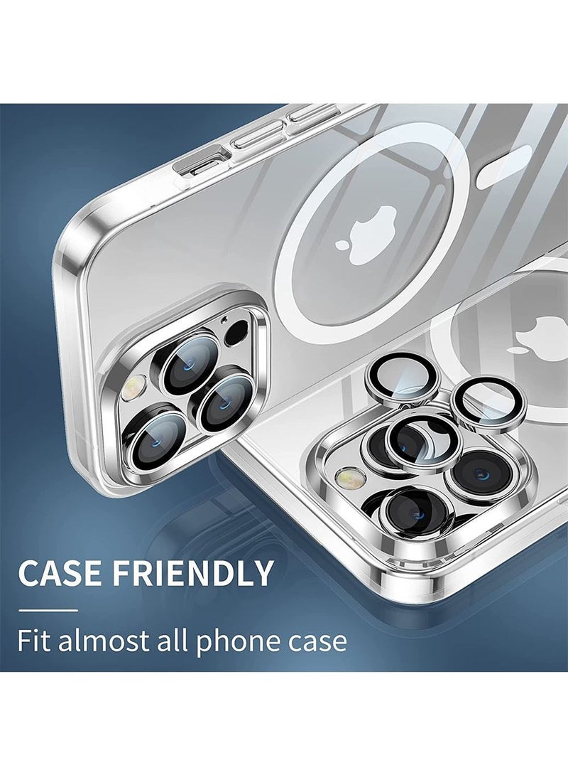 Anti-scratch Tempered Glass Camera Cover For iPhone14 Pro / 14 Pro Max Silver - Image 5