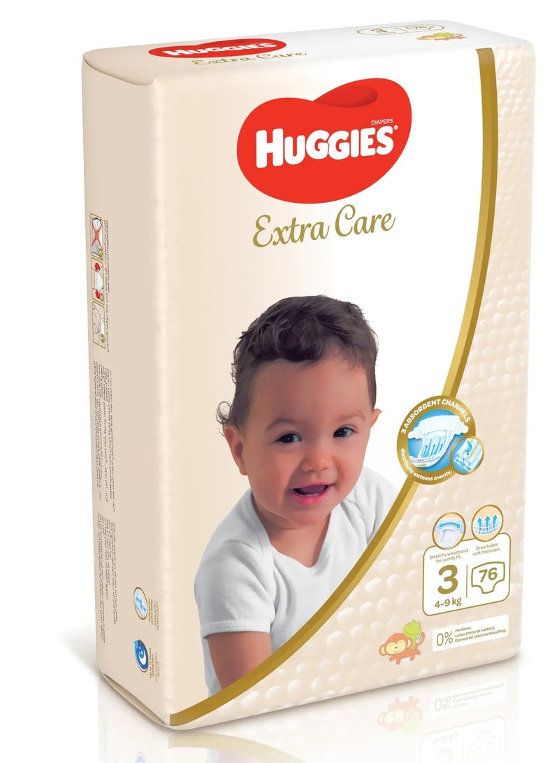 هجيز حفائض مقاس (3) عبوة ميجا 76 حفاضة 4 - 9 كجم - Image 1