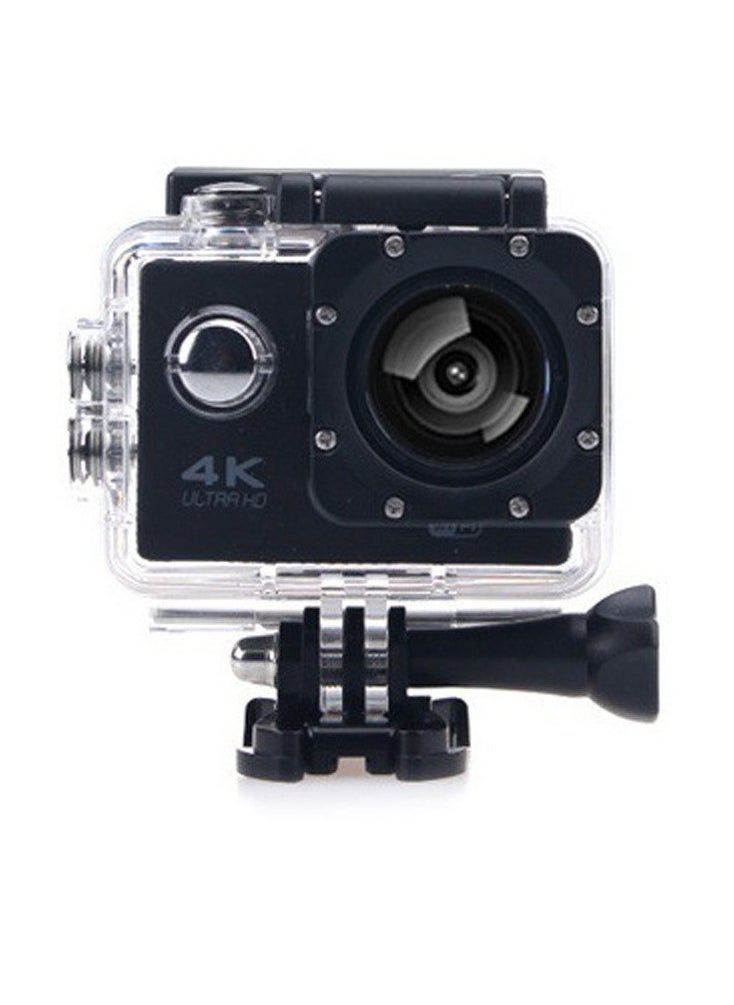 Generic - 4K Action Camera, Outdoor Waterproof Sports Camera, IPS Real Color Touchscreen Photography Camera, Adjustable View Angle WIFI Camera With Time Lapse Slow Motion, (1pc, Black) - Image 1