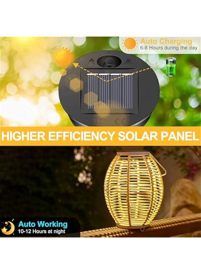 Solar Lights Replacement Parts, Set of 2 Solar Lights Replacement Top with LED Warm White Light, Waterproof Solar Replacement Lid Solar Lights Solar Panel Replacement Part for Solar Lanterns, Garden  - Image 4