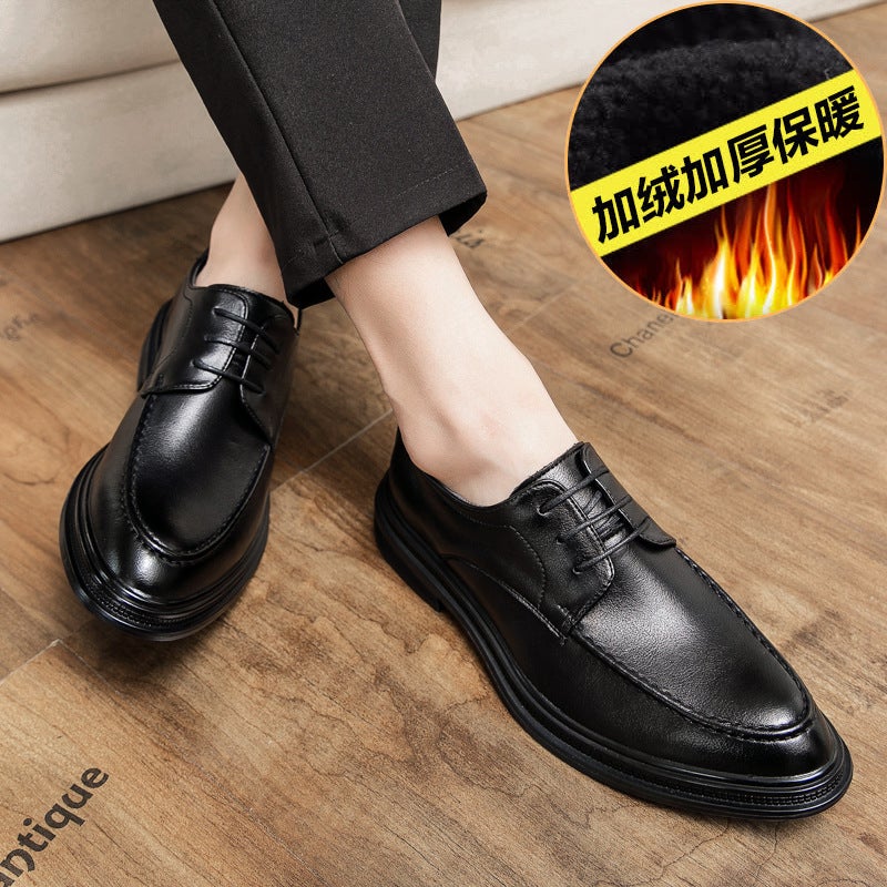 2024 Formal Business Leather Shoes 38-44 Size Pointed Men'S Wedding Leather Shoes - Image 1