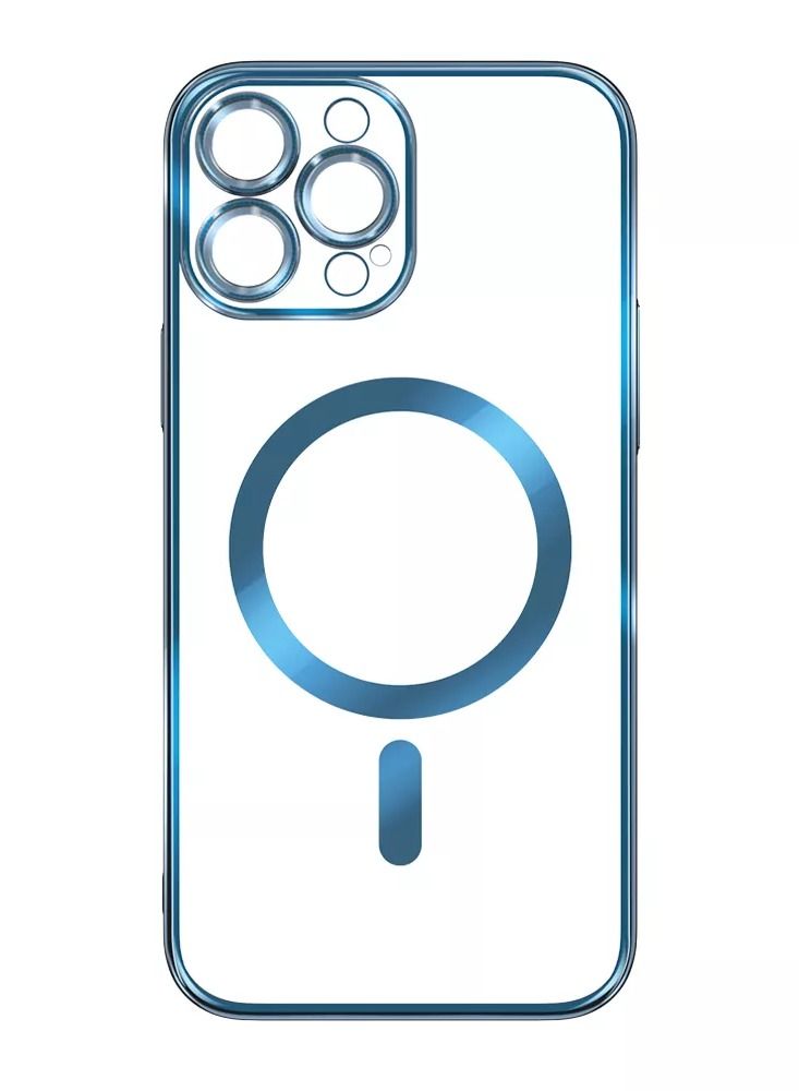 جراب iPhone 14 Pro Max، جراب TPU مطلي بالكهرباء واقٍ لهاتف iPhone 14 Pro Max مقاس 6.7 بوصة، أزرق