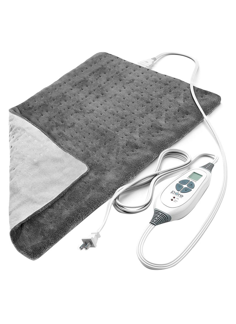 Pure Enrichment Purerelief Xl Heating Pad - 12x24 Inch Electric Heating Pad, 6 Heat Settings, Charcoal - Grey  - Image 1