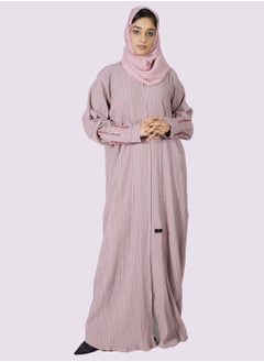 Sara Arabia Sara Arabia Casual Ribbed Front Open Abaya  - Image 1