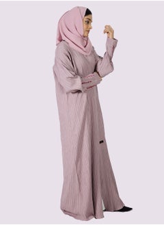 Sara Arabia Sara Arabia Casual Ribbed Front Open Abaya  - Image 2
