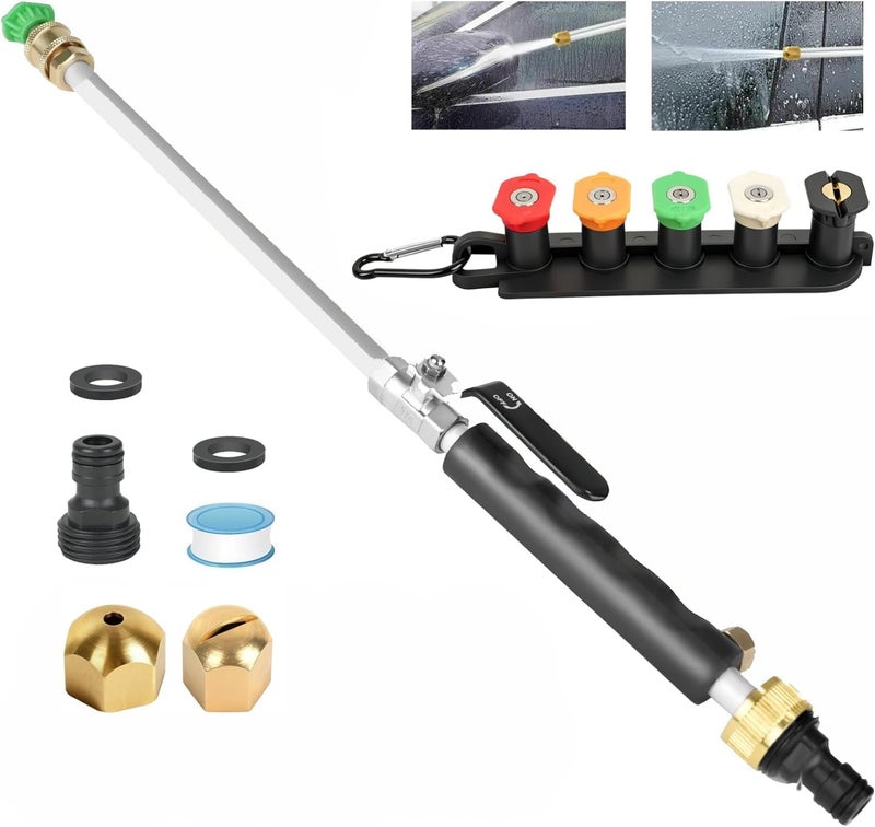 Yeesingsen Jet Nozzle High Pressure Hose Nozzle 71 High Pressure Power Washer Wand Versatile Cleaning Tool for Gutter Patio Car WashGardening Built to Last for Homeowners Garden Enthusiasts - Image 2