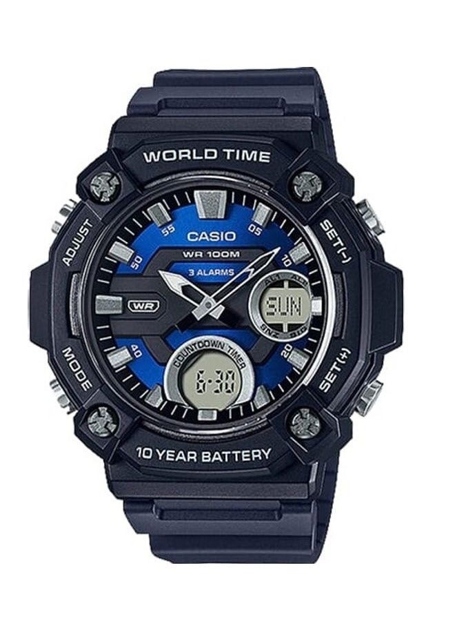 كاسيو ساعة كاسيو الشبابية التناظرية الرقمية AEQ-120W-2AVDF - Image 1