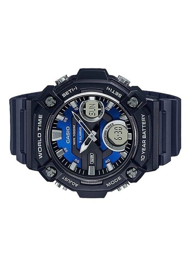 كاسيو ساعة كاسيو الشبابية التناظرية الرقمية AEQ-120W-2AVDF - Image 2