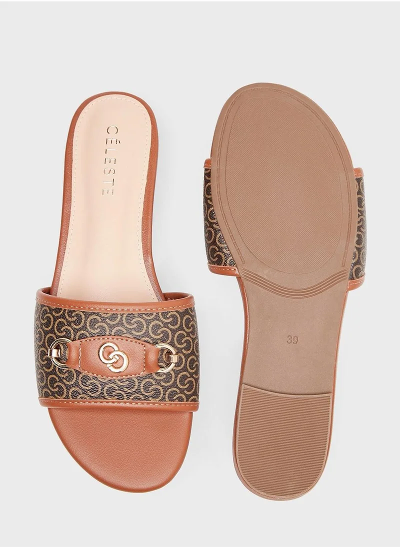 سيليست One Strap Flat Sandals