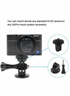 KASTWAVE Tripod Adapter Mount with 1/4" Screw Camera, Compatible action camera 7 6 5 4 3 3+ 2 1 Session Black Silver for SJ4000, forSJ5000 Xiaomi Action Cameras  - Image 4